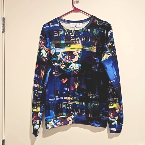 In Control Clothing Tops - 'In Control Clothing' UNISEX Anime vapewave graphic sweatshirt Medium